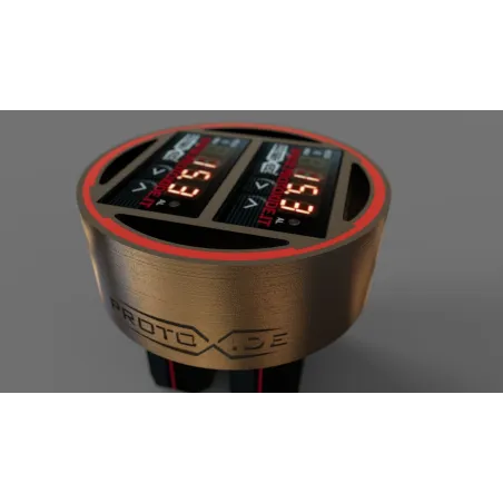 Dubbele manometer EGT uitlaatgastemperatuurmeter 70mm