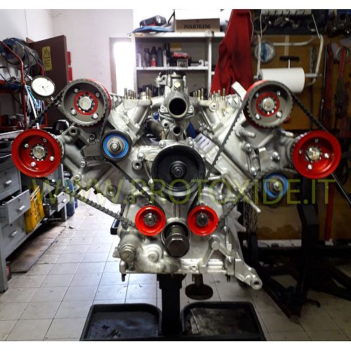 Poleas de árbol de levas ajustables Ferrari 208-308 con sincronización ajustable