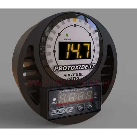 Fiat 500 Abarth nozzle 52mm round EGT rectangular pressure gauge NOZZLE ONLY Carburetion Airfuel Stoichiometric