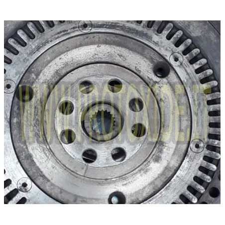 طقم دولاب الموازنة أحادي الكتلة مع قابض معزز من النحاس بستة ألواح Alfa 156 2500 V6 طقم دولاب الموازنة الفولاذي مع قابض معزز