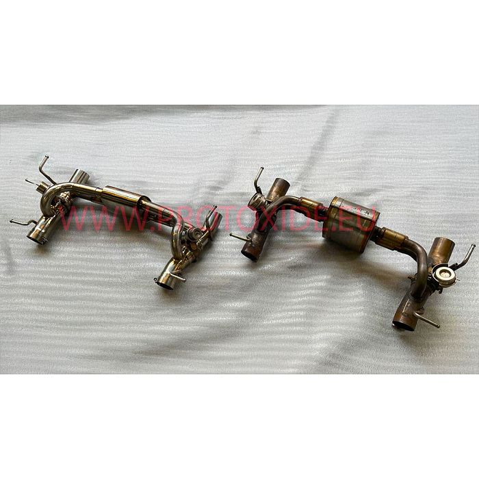 Exhaust muffler Ferrari 488 GTB Challenge Pista Spider sports stainless steel Exhaust muffler Ferrari 488 GTB Challenge Pista Spider sports stainless steel