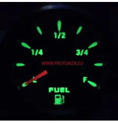 Indicador de nivel de flotador de combustible de gas redondo de 52 mm, 6 colores, indicadores de nivel de combustible y otros