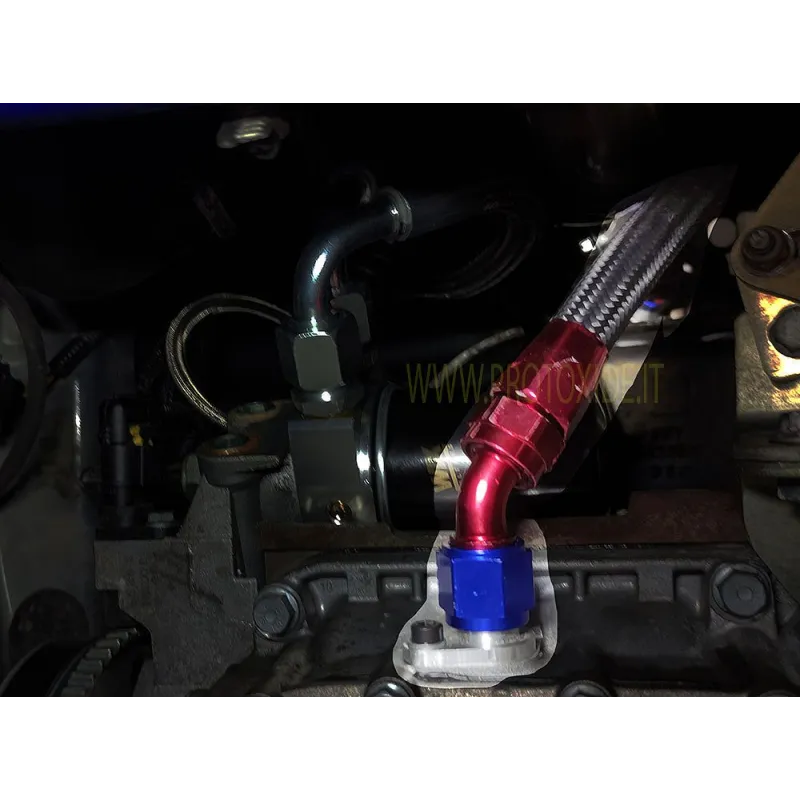 Accesorio de drenaje de aceite para Fiat 500 Abarth, retorno del cárter del turbo, radiador de aceite 10AN