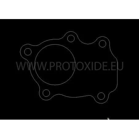 Brida d'escapament de tub de baixada Garrett GBC Turbo per a porta de descàrrega externa Flanges per Turbo, Downpipe i Wastegate