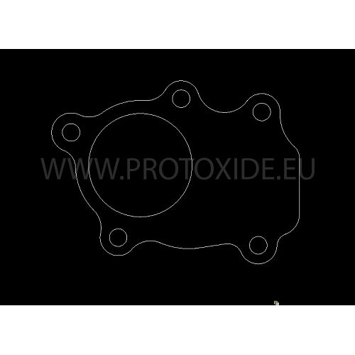Flangia scarico downpipe Turbo Garrett GBC per wastegate esterna Flange per Turbo, Downpipe e Wastegate
