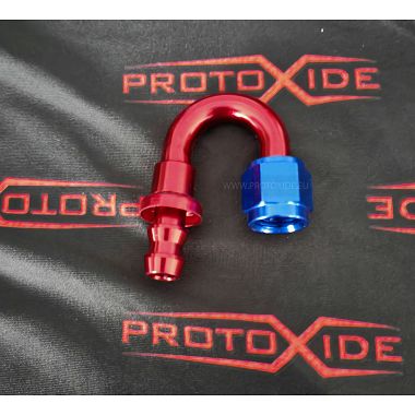 Accesorio aeronáutico hembra de 180 grados 6AN Accesorio Push Lock Accesorios aeronáuticos Tuberías de gasolina - aceite - agua