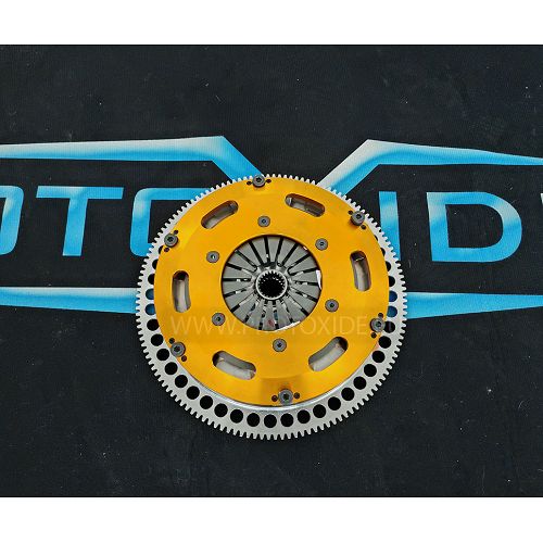 Kit de volante de embreagem reforçado para Lancia Delta S4, disco duplo de cobre, 23 ranhuras Kit de volante de aço com embre...
