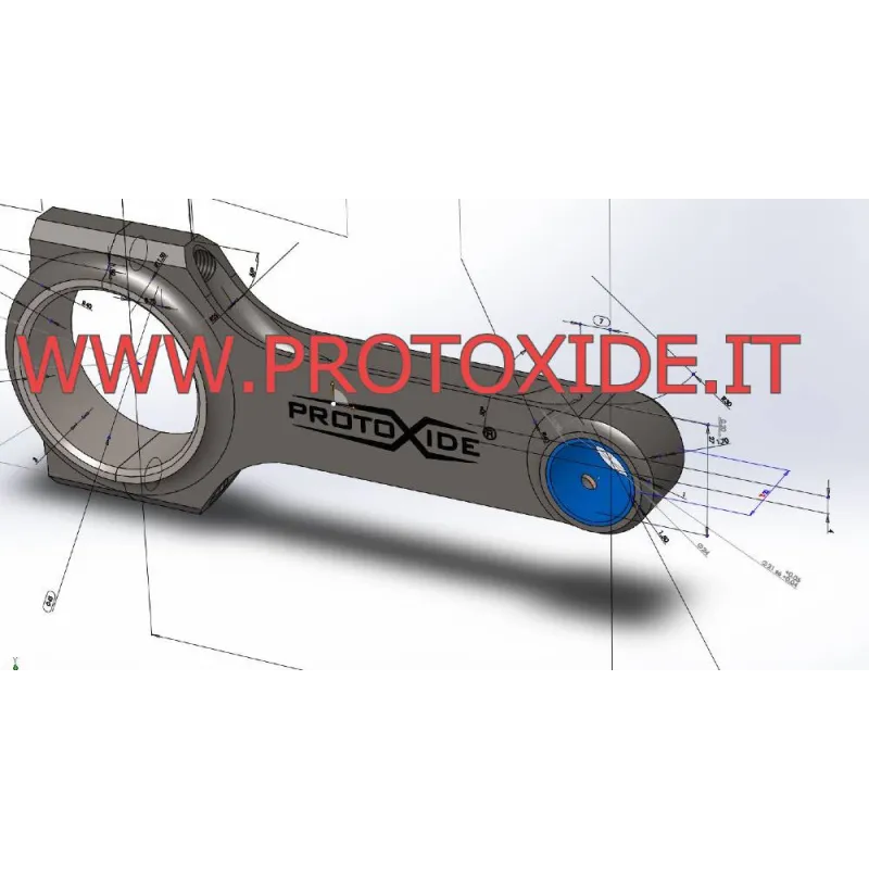 Ενισχυμένες μπιέλες Alfa 75 1800 Turbo - Μακρύς ανεστραμμένος χάλυβας H Ενισχυμένες μπιέλες Alfa 75 1800 Turbo - Μακρύς ανεστραμμένος χάλυβας H