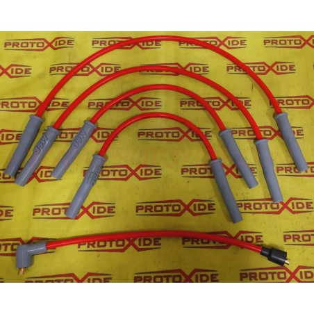 copy of Fils de bougie d'allumage Fiat Punto Fire truck 1100 - 1200 8V haute conductivité distributeur rouge Câbles de bougie...