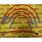Fiat Punto Fire engine 1100 8V high conductivity spark plug wires long red caps with distributor