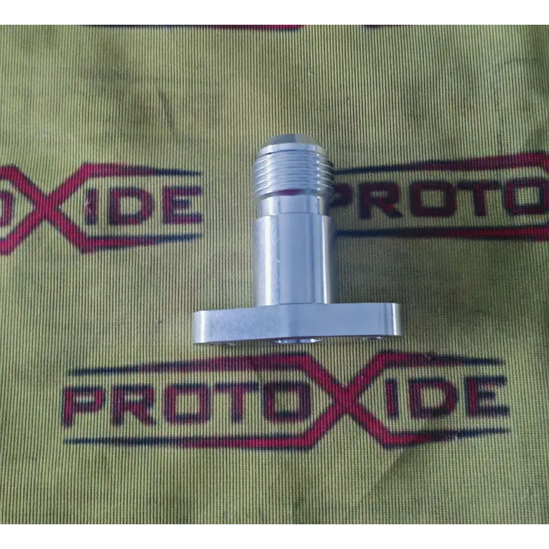 Маслосливной фитинг турбокомпрессора Garrett GT - GTX Mitsubishi TD04 10AN с прокладкой