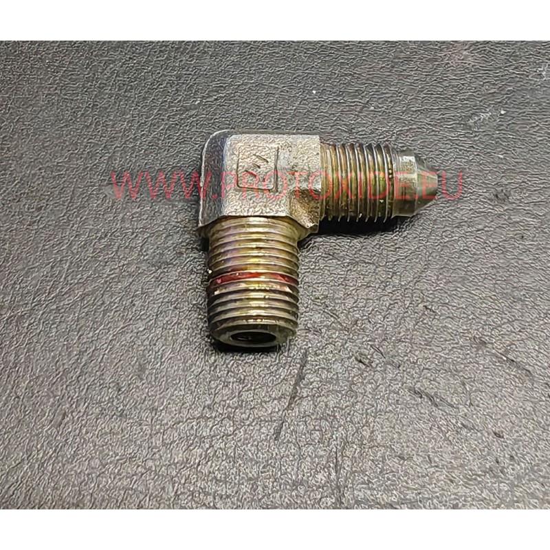 Nippel 3AN - 1-8 NPT 90 graden fitting