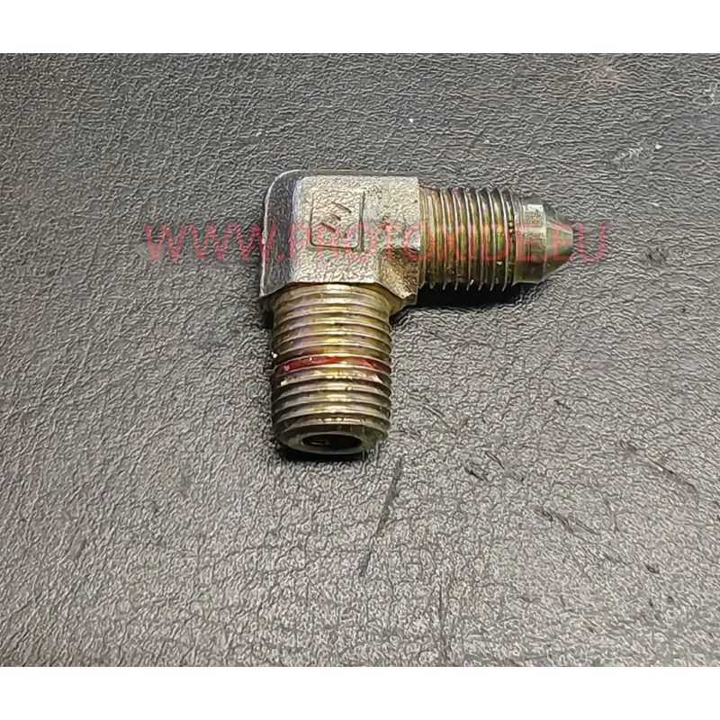 Nipple 4AN - 1-8 NPT 90 degree fitting