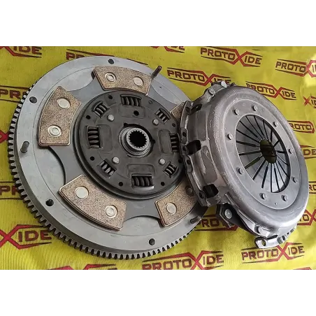 Kit Volano acciaio frizione rame + spingidisco rinforzato Fiat Punto 1200 Kit volano acciaio frizione rinforzata