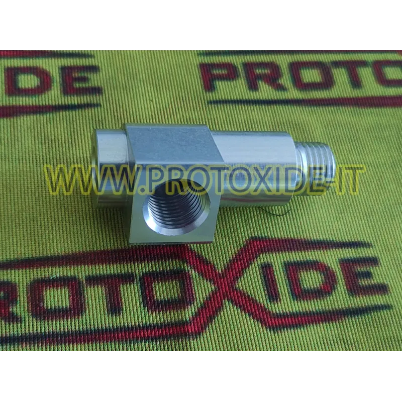 Adaptateur en T pour le raccordement d'un capteur de pression ou d'une conduite d'huile aux moteurs Fiat Uno turbo Punto GT 1.3