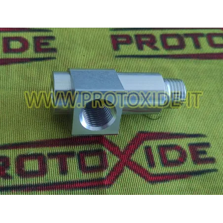 T-adaptér pro připojení tlakového senzoru nebo olejové trubky u motorů Fiat Uno Turbo Punto Gt 1.3 - 1.4 - 1.6 8-16v. Olejové