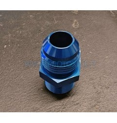 Nippelfitting 10AN 20X1.5 Ergal blå aeronautiske slanger til allerede krympede olie