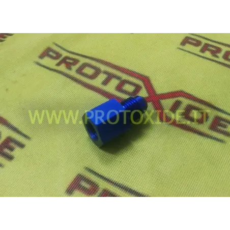Conector 1/8 Npt macho - 12X1.5 hembra recto Repuestos sistemas de óxido nitroso