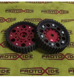 גלגלות מתכווננות לגלי זיזים Renault Clio 1800 2000 16V עם גלגל שיניים למשאבת הגה כוח גלגלות גל זיזים מתכווננות, גלגלות מנוע ו...