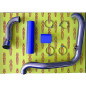 Steel sleeves Fiat Punto GT with silicone fittings blue