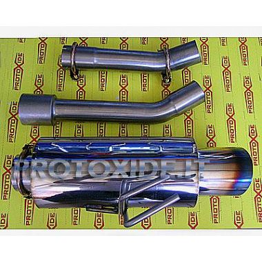 Exhaust Punto Gt flamed Exhaust mufflers and tip terminals