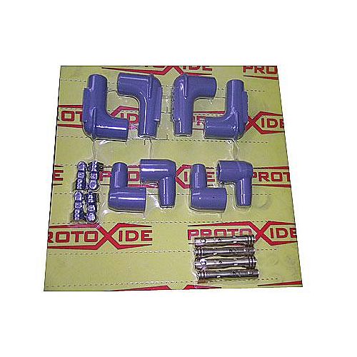 Set cappucci terminali cavi candela alta tensione 8 plug Cavo candela - Terminali per fai da te