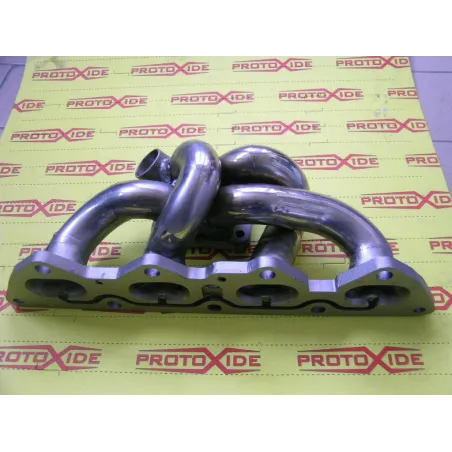 Opel Tigra 1400 - 1600 Turbo dönüşümü için paslanmaz çelik egzoz manifoldu. Turbo benzinli motorlar için paslanmaz çelik egzoz