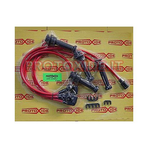 חוטי הצתה Lancia Delta 2000 16v טורבו אדום מוליכות גבוהה 8.8 מ"מ אינטגרלי חוטי הצתה ספציפיים לרכב