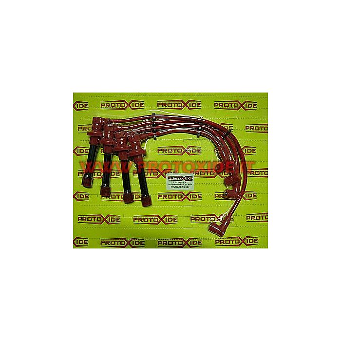 Hyundai Coupe 1.600 - 2.000 16v red high conductivity spark plug wires