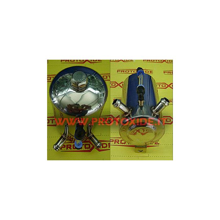 Reservoir with level indicator with 2 tubes Baths for oil and fuel tanks Reservoir with level indicator with 2 tubes Baths for oil and fuel tanks