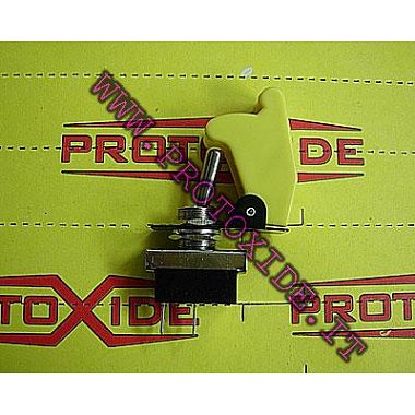 Interruptor tipo militar AMARILLO baby go Interruptores y botones