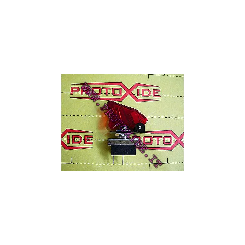 Priehľadná červená prepínač vojenského typu baby go