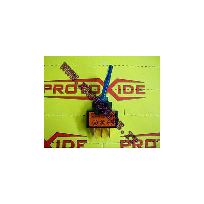 Entegre 12 volt Mavi LED'li anahtar
