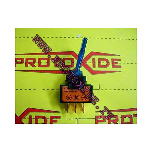 Interruptor con LED azul de 12 voltios integrado Interruptores y botones
