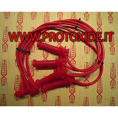 Lancia Delta 2000 16V Turbo catalytic high conductivity red spark plug wires Specific spark wire plug for cars