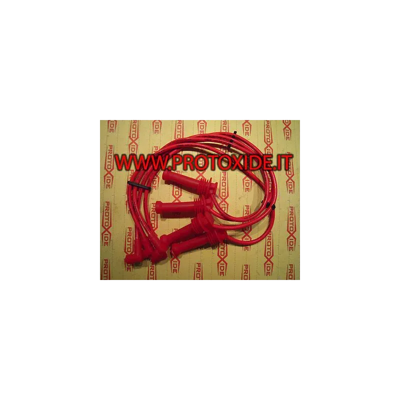 Lancia Delta 2000 16V Turbo katalytische hooggeleidende rode bougiekabels