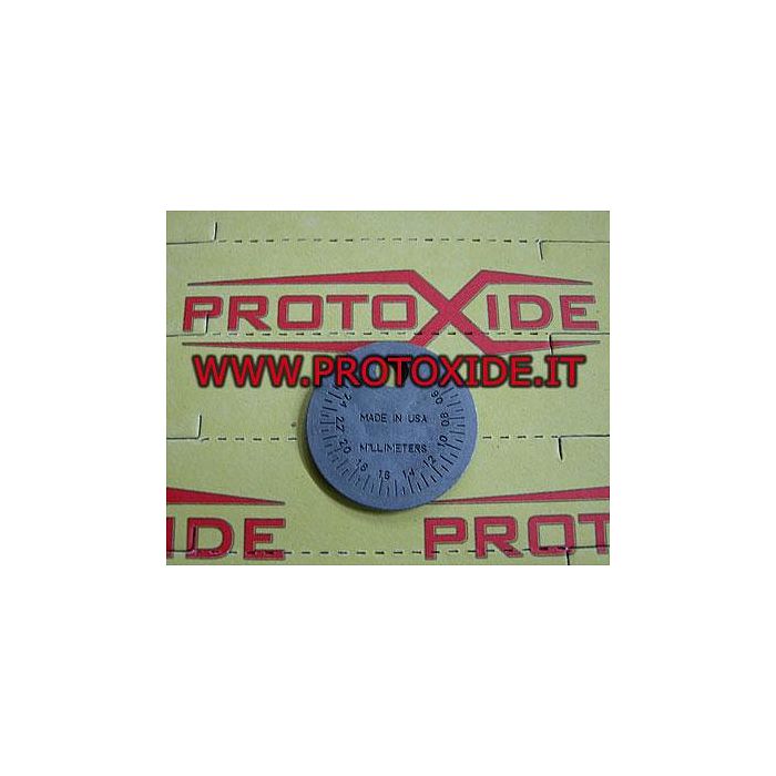 Feeler gauge for measuring spark plug gaps Feeler gauge for measuring spark plug gaps