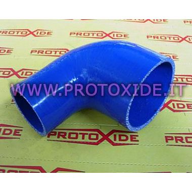 Curva 90° silicone ridotta 76-51mm Curve ridotte in silicone rinforzate