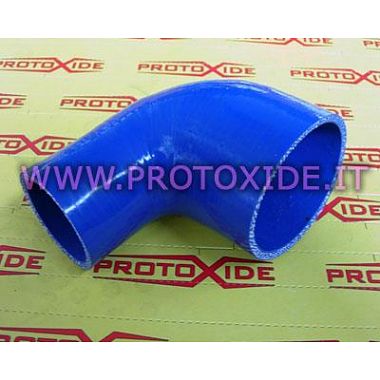 Curve reduced 90 ° silicone 76-51mm Reinforced silicone elbow