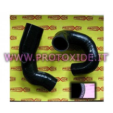 Silicon hoses blacks Lancia Delta 16V Turbo Specific pipes for cars