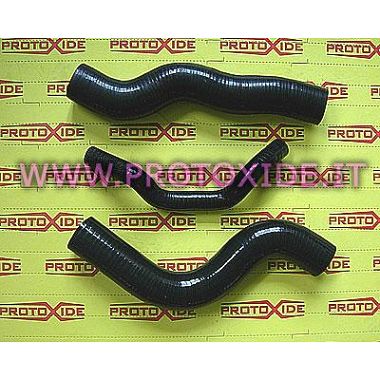 Manicotti tubi silicone neri acqua radiatore Lancia Delta 2000 8-16v 3 pezzi