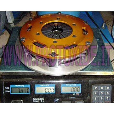 גלגל תנופה אלומיניום קיט עם תאום דיסק דלתא לנצ'יה מצמד 8-16V ערכת גלגל תנופה עם מצמד בידיסקו מחוזק