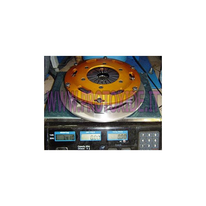 Kit aluminum flywheel with twin-disc clutch Lancia Delta 8-16V Flywheel kit with reinforced twin-disk clutch Kit aluminum flywheel with twin-disc clutch Lancia Delta 8-16V Flywheel kit with reinforced twin-disk clutch