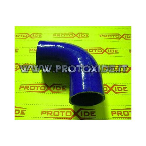 90 ° curva de silicona 63 mm Curvas de silicona reforzada