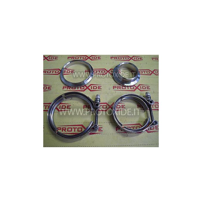 Kit Vband laços com flanges para turbo Tial Gravatas e anéis V-Band