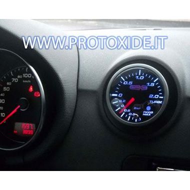 Turbo spiediena mērītājs uzstādīts uz Audi S3 - TT tipa 2 Spiediena mērinstrumenti Turbo, benzīns, eļļa