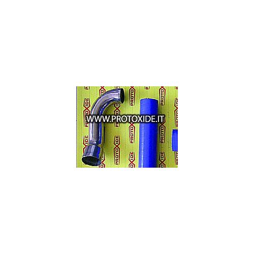 Funda corta de acero inoxidable para Fiat Punto GT Manguitos específicos para coches