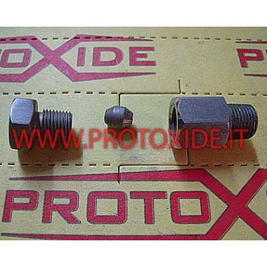 Stainless steel thermocouple probe holder nipple 1/8 - 10X1 Sensors, Thermocouples, Lambda Probes