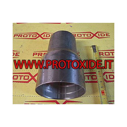 Tubo reducido 70mm -50mm acero inoxidable Tubos de acero inoxidable con reducción recta