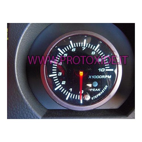 Pyöreä kierroslukumittari muistilla 60mm 10000 RPM moottorin kierroslukumittari ja vaihteenvalot